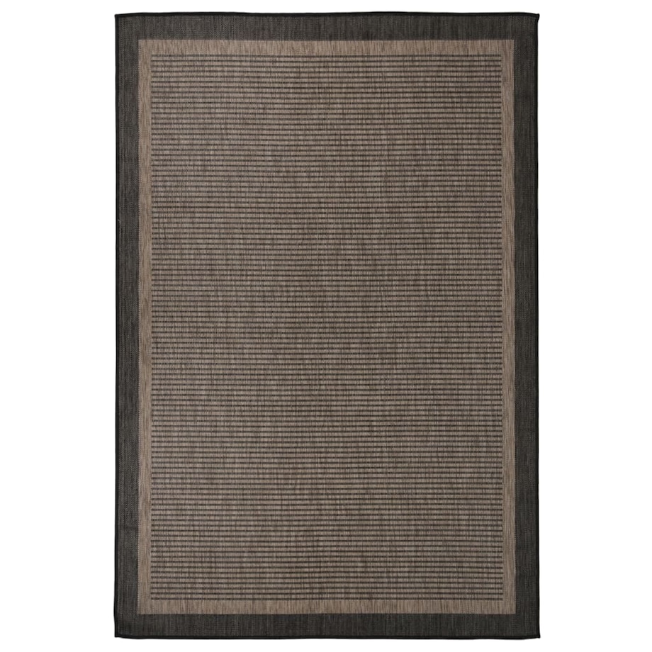 vidaXL Dywan zewnętrzny o płaskim splocie, 160x230 cm, ciemnobrązowy