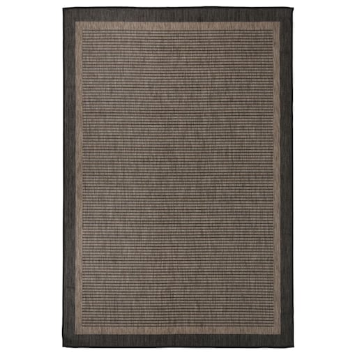 vidaXL Dywan zewnętrzny o płaskim splocie, 160x230 cm, ciemnobrązowy