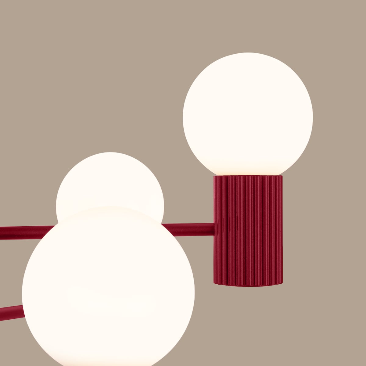 Żyrandol HALO 6 burgund