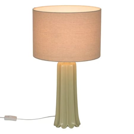 Lampa stołowa ceramiczna, miętowa, Vinny, 55 cm