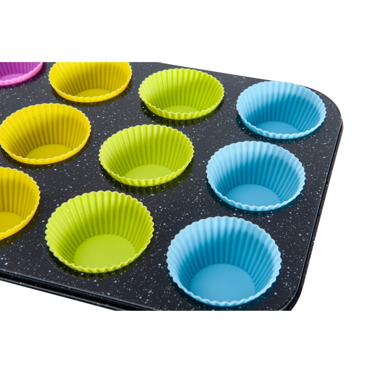 Forma do pieczenia z silikonowymi foremkami 12szt. BRUNBESTE BB-1030