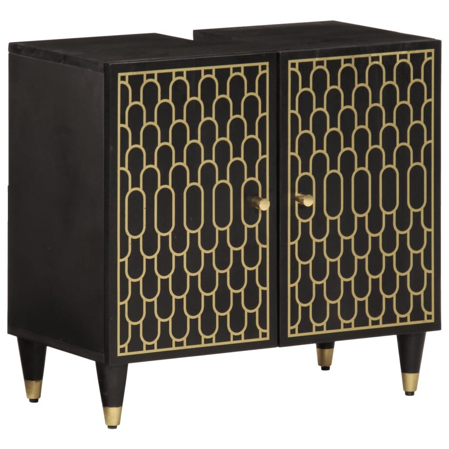 vidaXL 3-cz. zestaw mebli łazienkowych, lite drewno mango