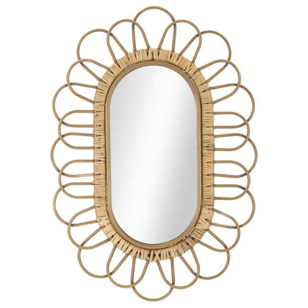 Lustro ścienne z ozdobną ramą, 56,5 x 80 cm