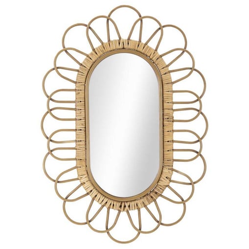 Lustro ścienne z ozdobną ramą, 56,5 x 80 cm