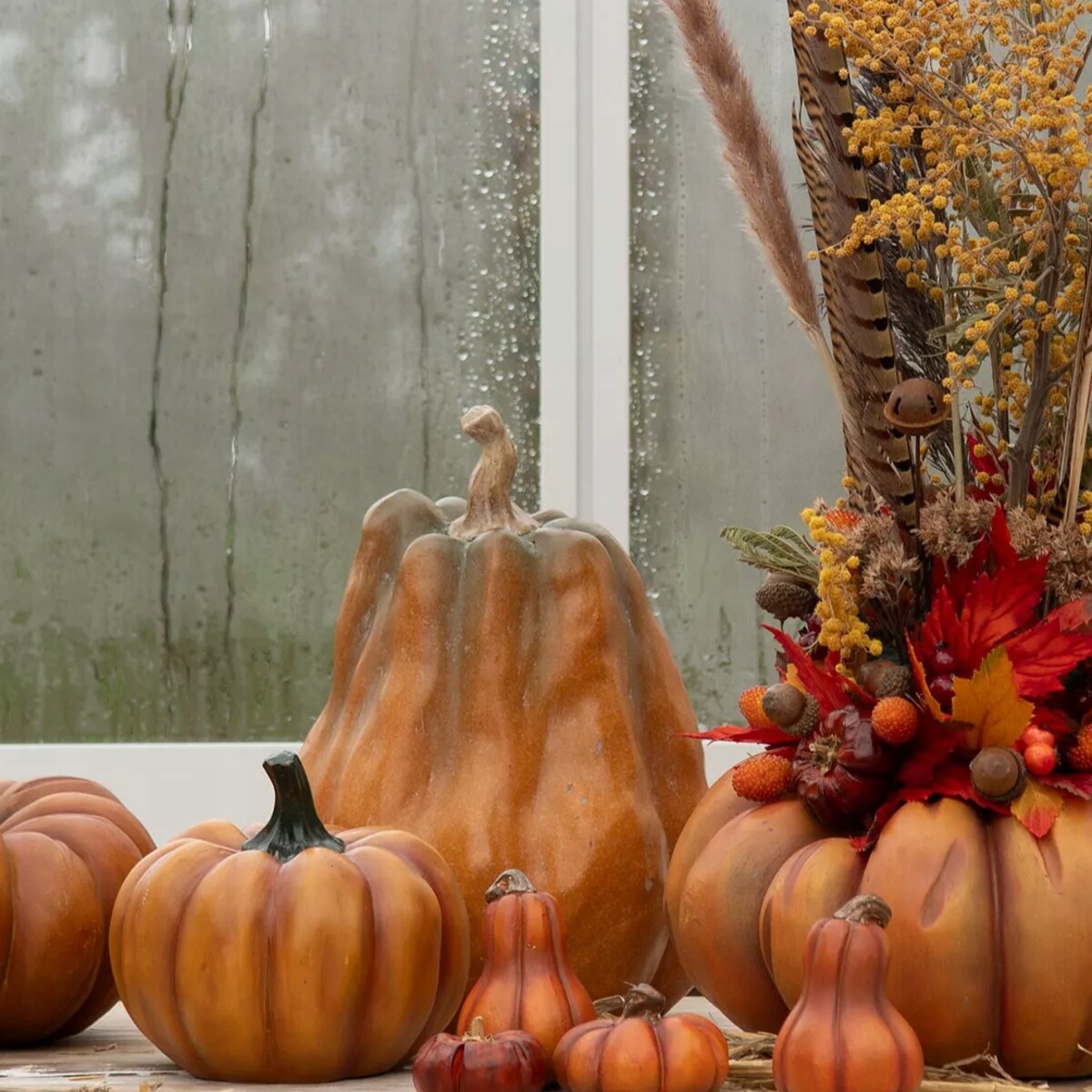 DYNIA POMARAŃCZOWA figurka ozdobna HALLOWEEN JESIEŃ 24cm dekoracja prezent