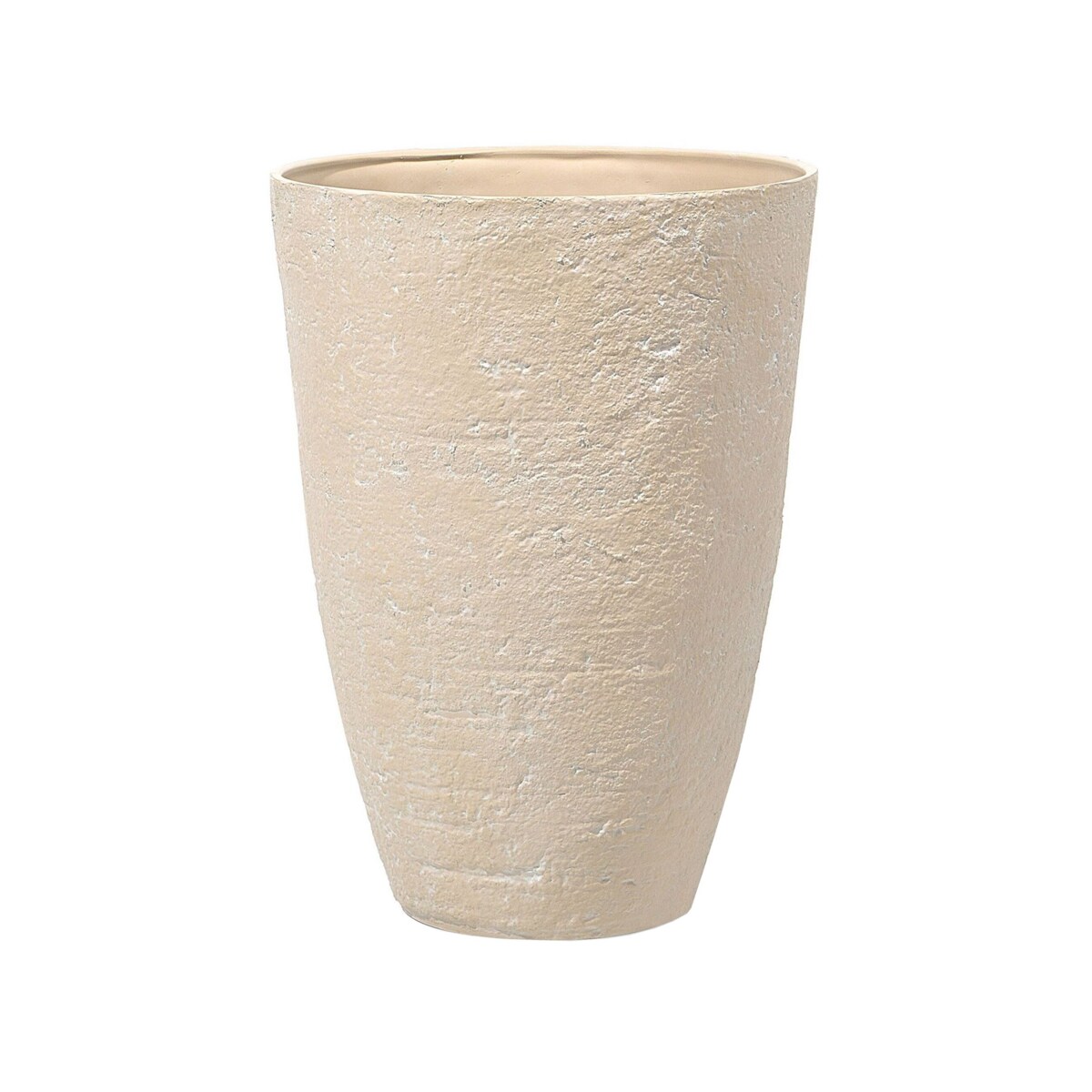 Zestaw 2 doniczek okrągła 51 x 51 x 71 cm beżowa CAMIA