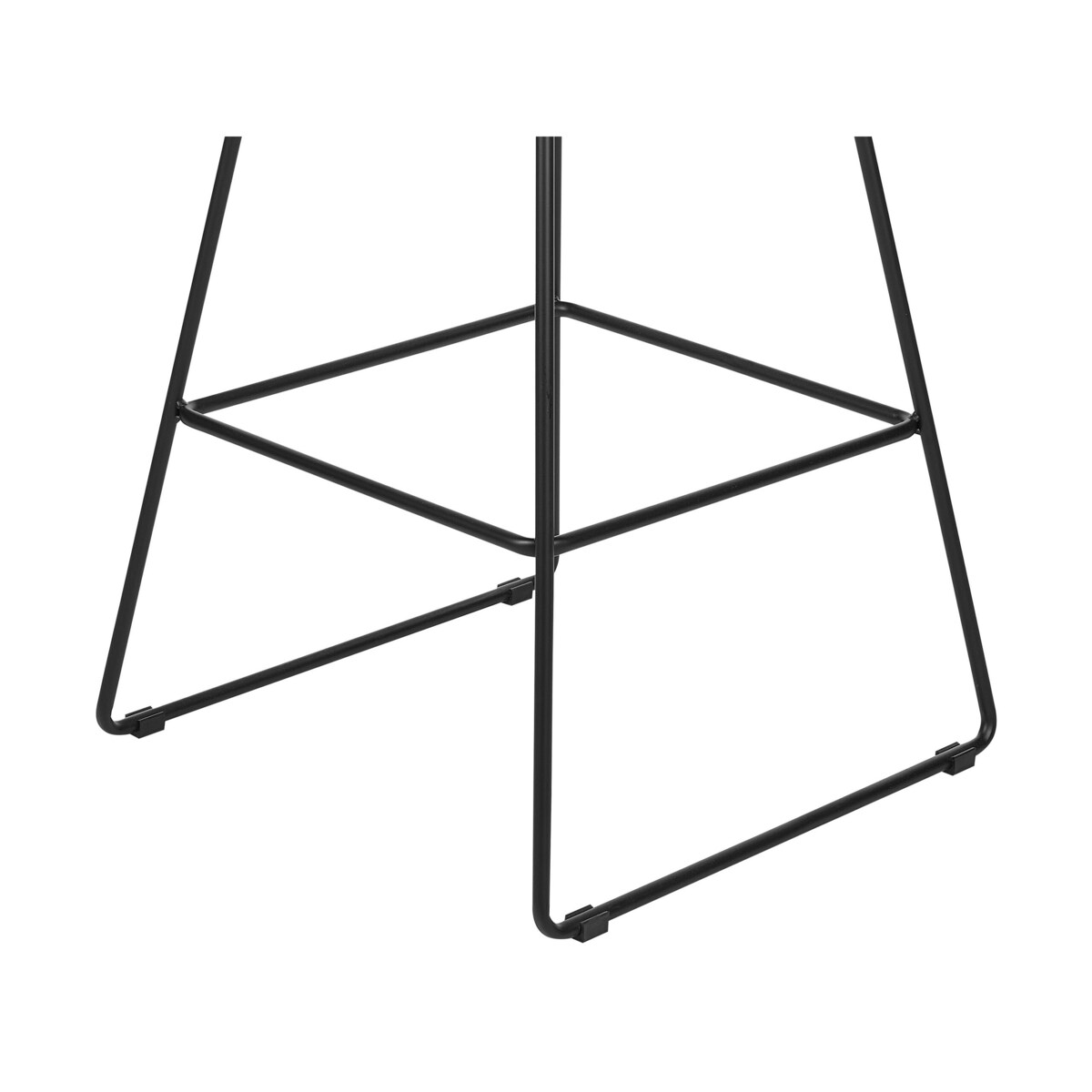 Zestaw 2 krzeseł barowych metalowy czarny FREDONIA