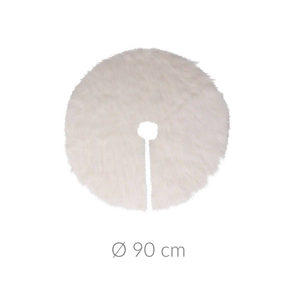 Dywanik pod choinkę futrzany, Ø 90 cm