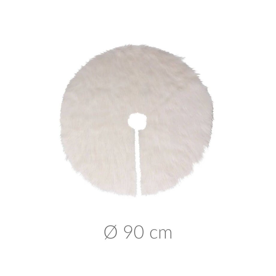 Dywanik pod choinkę futrzany, Ø 90 cm
