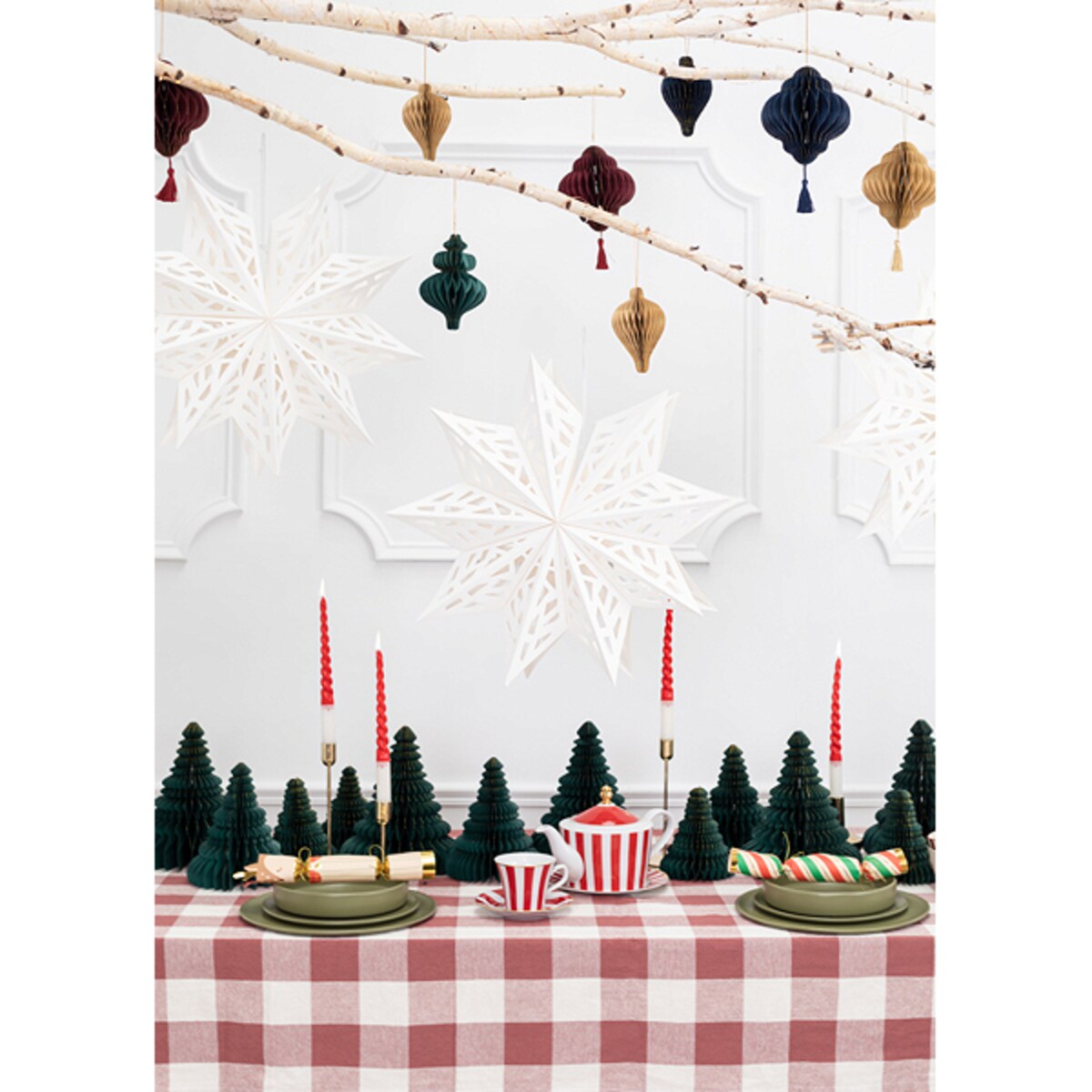 Gwiazda papierowa, 50 cm, biały