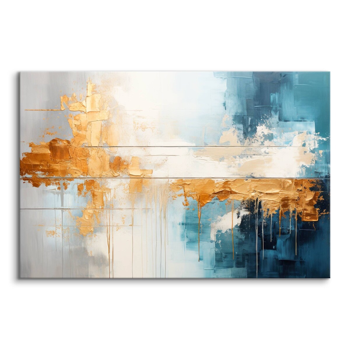 Obraz Canvas Do Sypialni Abstrakcja Styl Glamour Elementy Złota 120x80cm