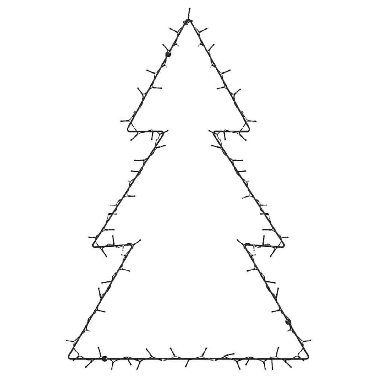vidaXL Lampki świąteczne choinka sylwetka, 115 LED