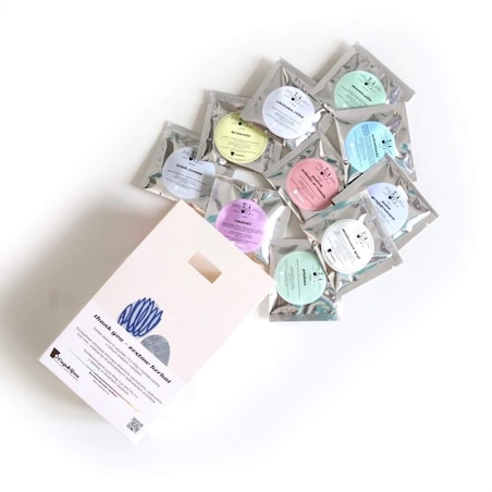 Personalizowany Box Thank You - kawa smakowa, herbata sypana, kubek, zaparzacz, lizaki, etykieta z personalizowanym nadrukiem na prezent upominek podziękowanie