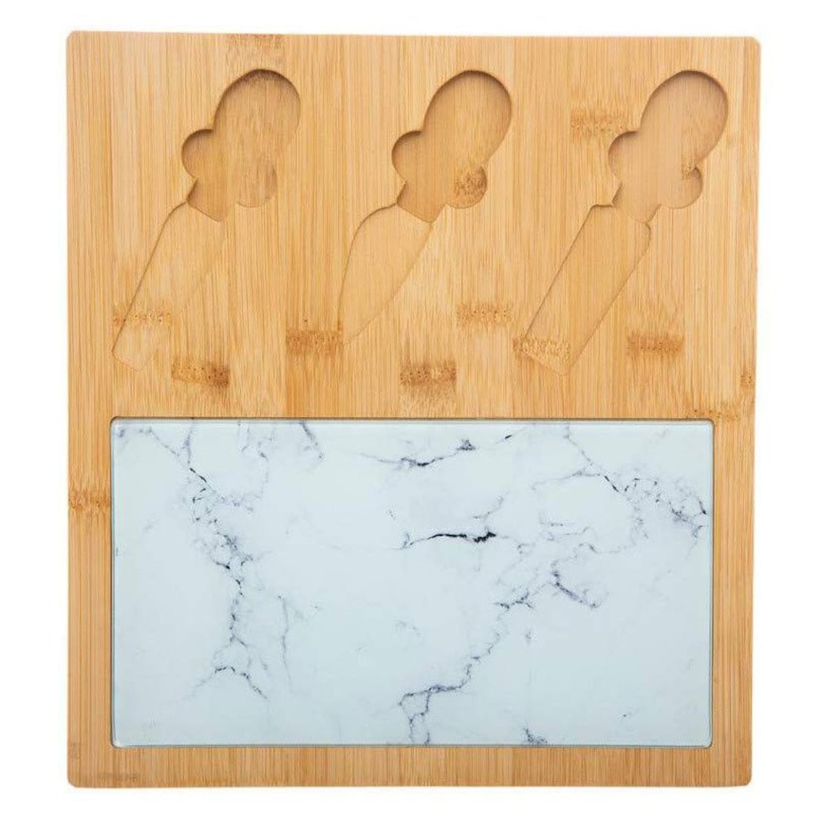 Talerz do serwowania serów z nożykami, 5 elementów, 30x28 cm