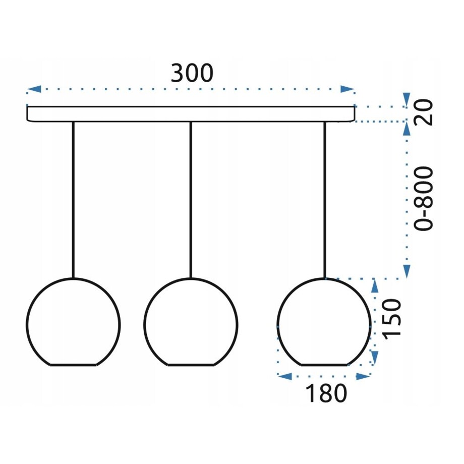 Lampa Wisząca Srebrna Chrom Kule Glamour