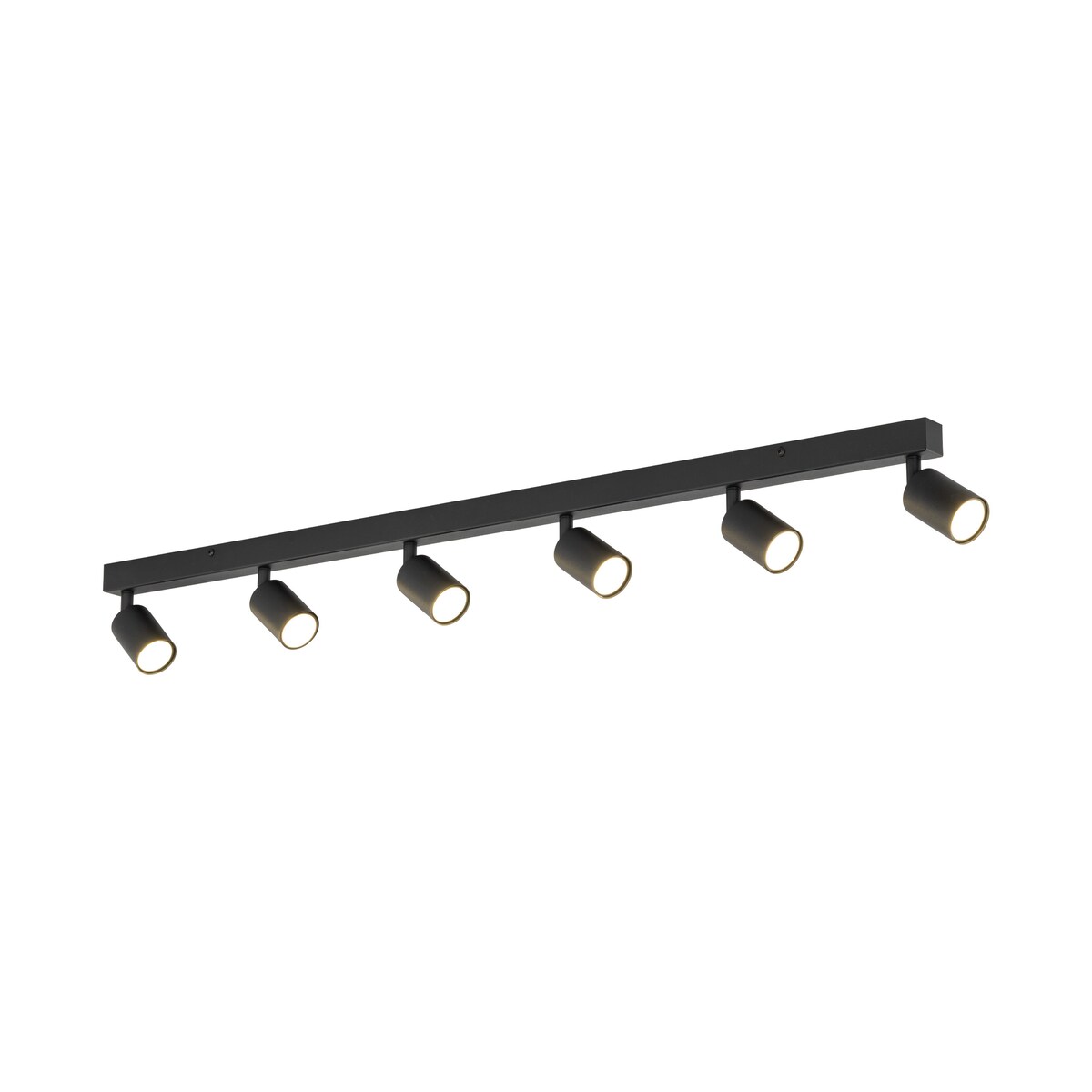 TK Lighting NEX Black 11370 lampa sufitowa listwa 6x GU10 czarna, regulowane spoty do salonu i kuchni