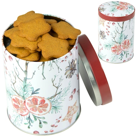 Puszka Pojemnik Na Pierniki Ciastka Cukierki Świąteczna Czerwona