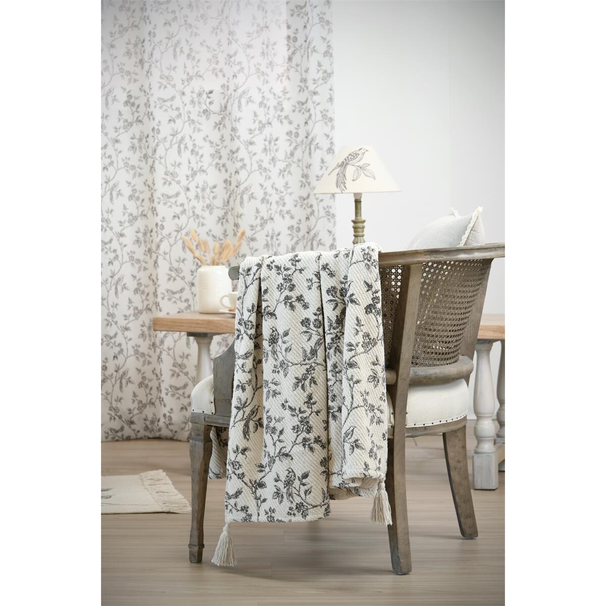 Narzuta pleciona CLARINE, 125 x 150 cm