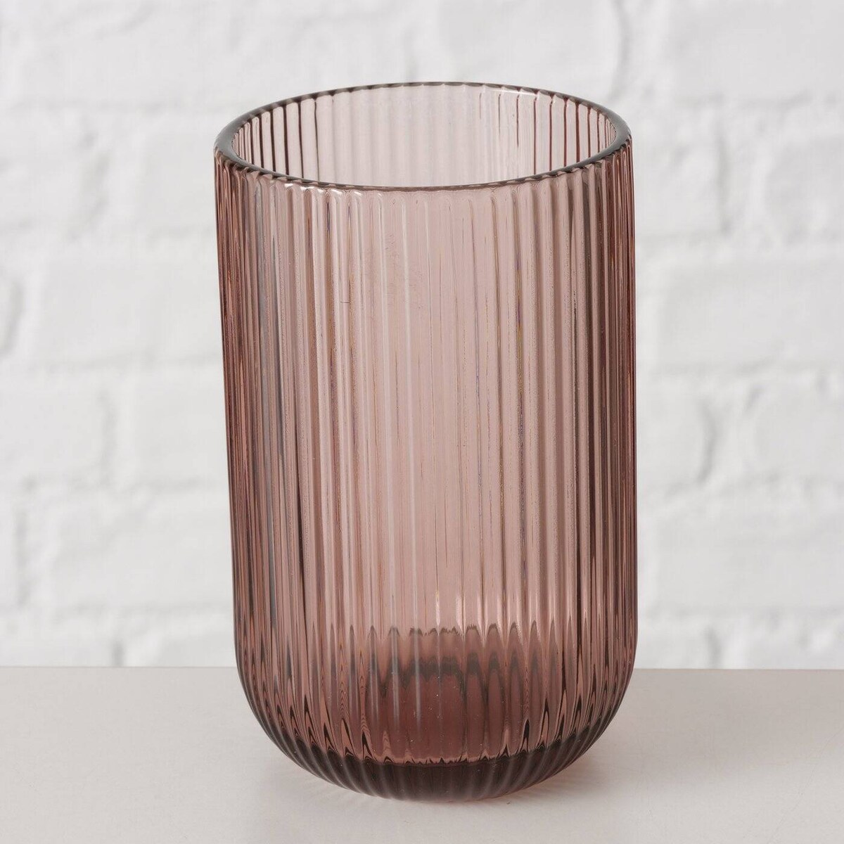 Szklanki do wody RIGANO, ryflowane szkło, 320 ml