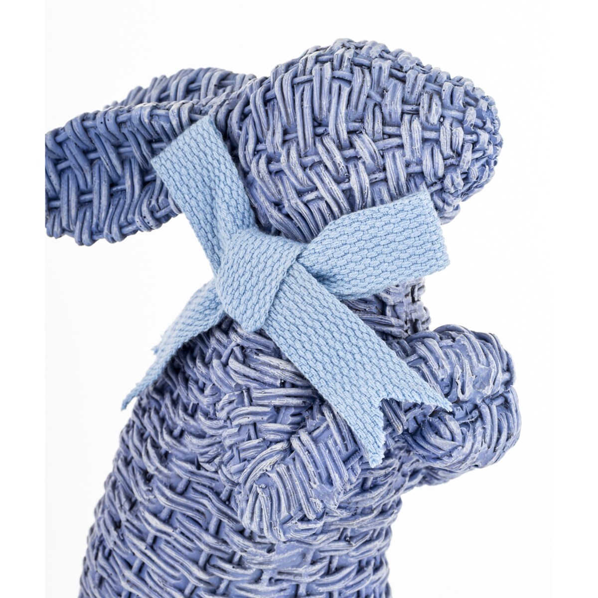 Dekoracja - figurka królika 27x11,5x15,5 cm AFICO niebieski