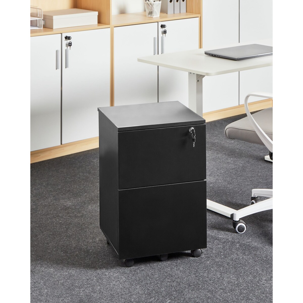 Szafka biurowa JOHNSON Czarny