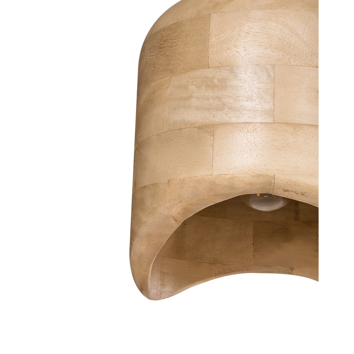 Lampa wisząca PANDU Drewno mango Jasnobrązowy