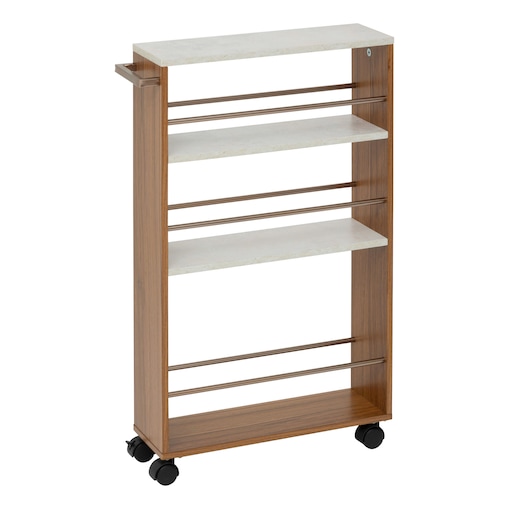 Wąski wózek kuchenny na kółkach COME, 78 cm