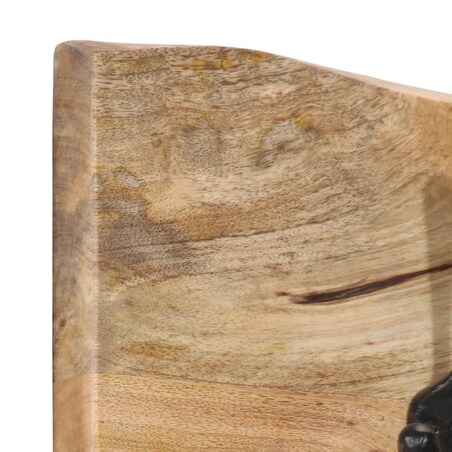 vidaXL Wieszak ścienny na płaszcze, z 4 haczykami, lite drewno mango