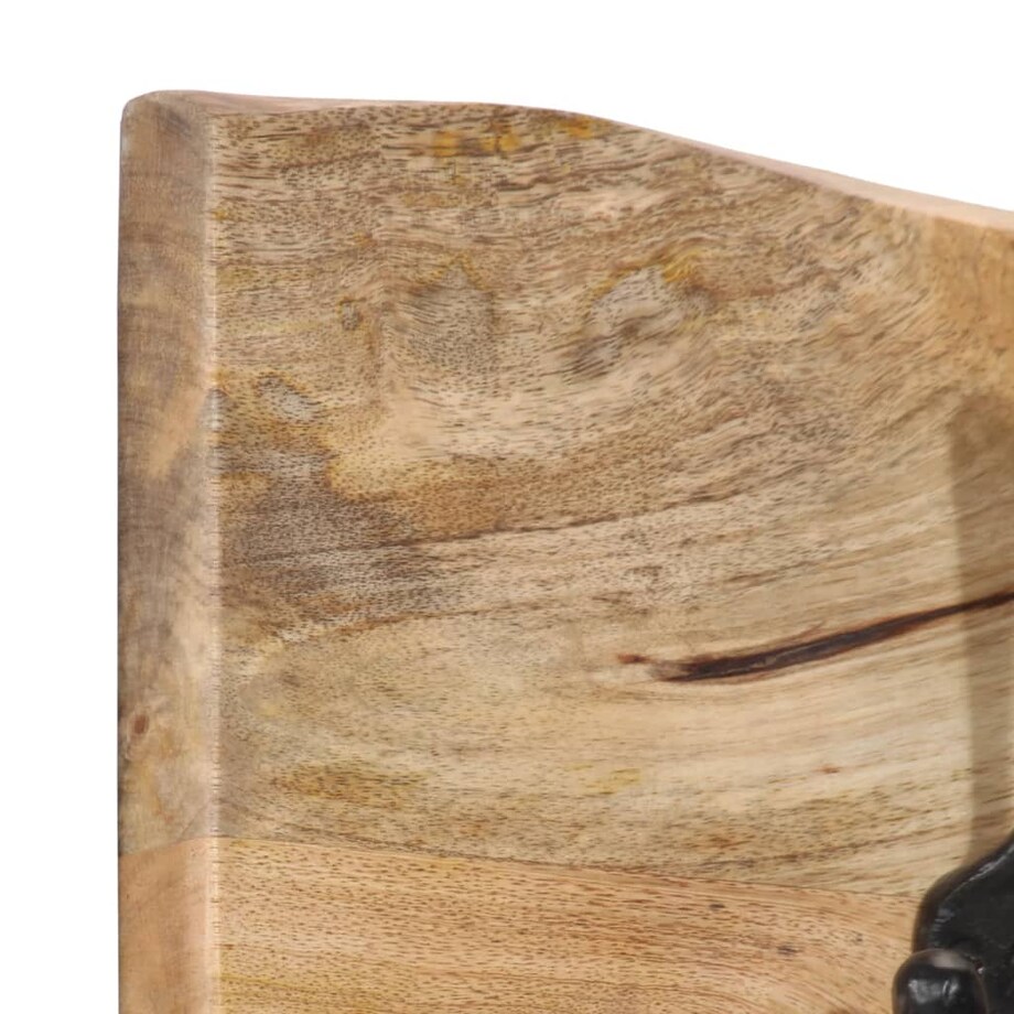 vidaXL Wieszak ścienny na płaszcze, z 4 haczykami, lite drewno mango