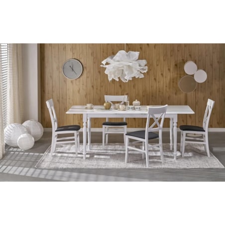 Stół rozkładany NELSON 160(200)x90 biały