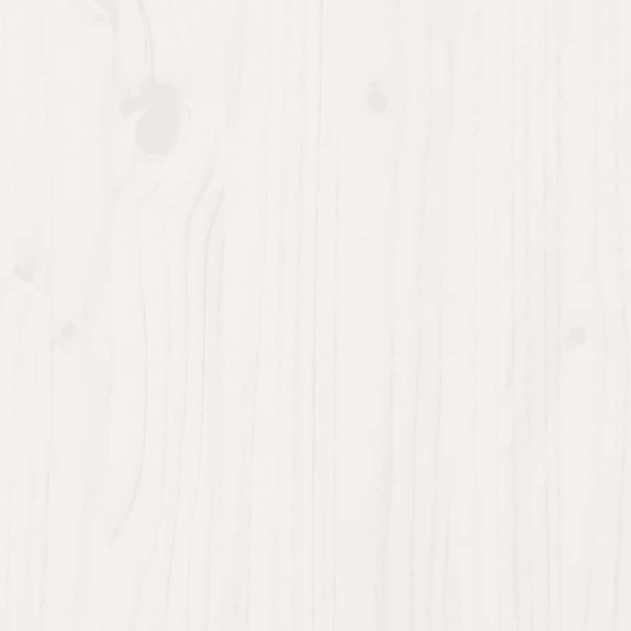 vidaXL Donica ogrodowa, biała, 70x40x26,5 cm, lite drewno sosnowe