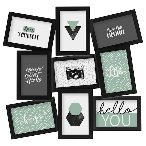Ramki na zdjęcia, kolaż, 9 elementów