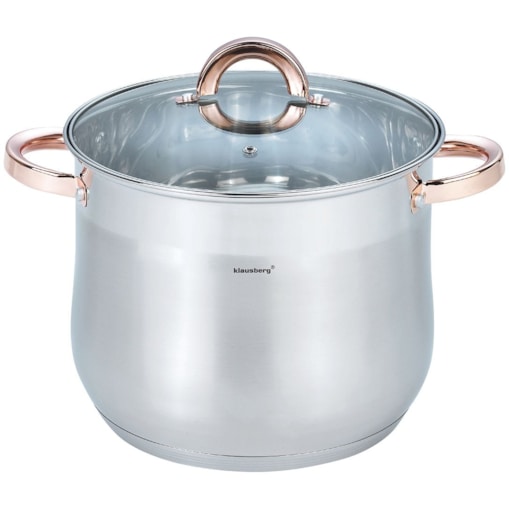 Garnek stalowy gastronomiczny duży 8.6L 24cm Rose Gold KLAUSBERG