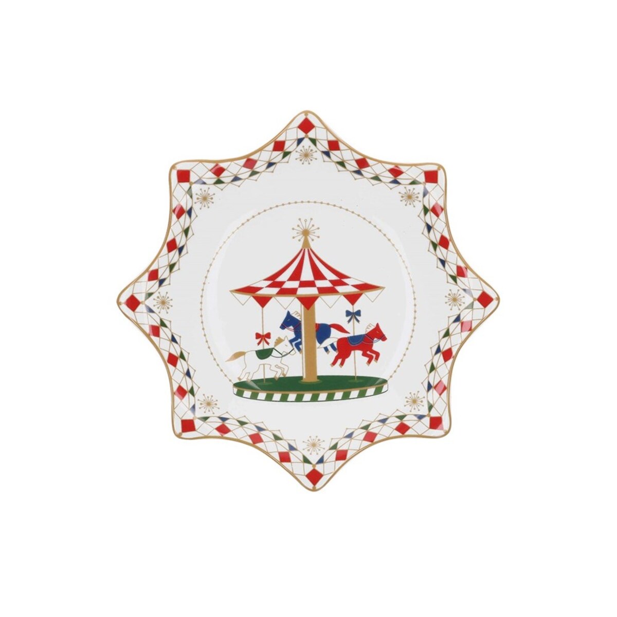 Rose&Tulipani Xmas Carousel talerz 20 cm R14620021M