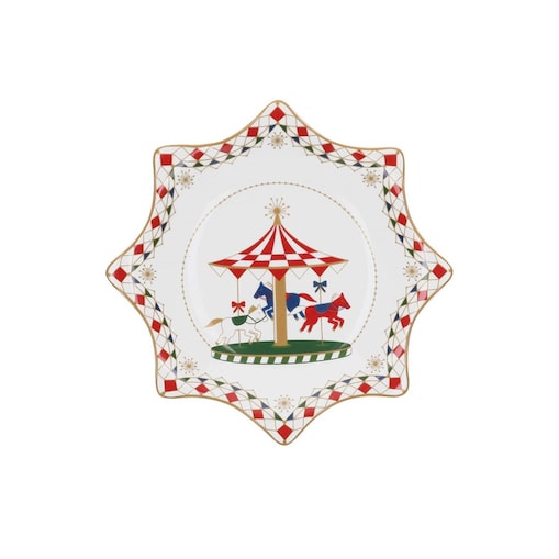 Rose&Tulipani Xmas Carousel talerz 20 cm R14620021M