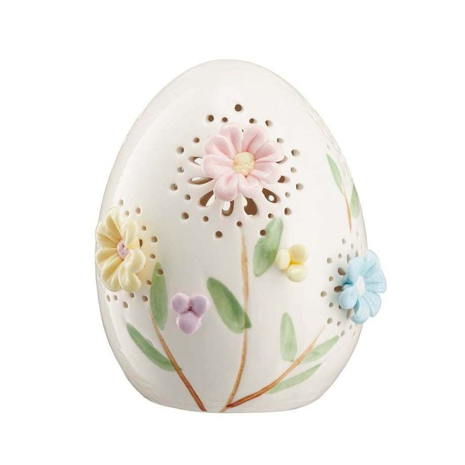 VILLA ITALIA Jajko wielkanocne porcelanowe 13 cm Lampion LED LAURA