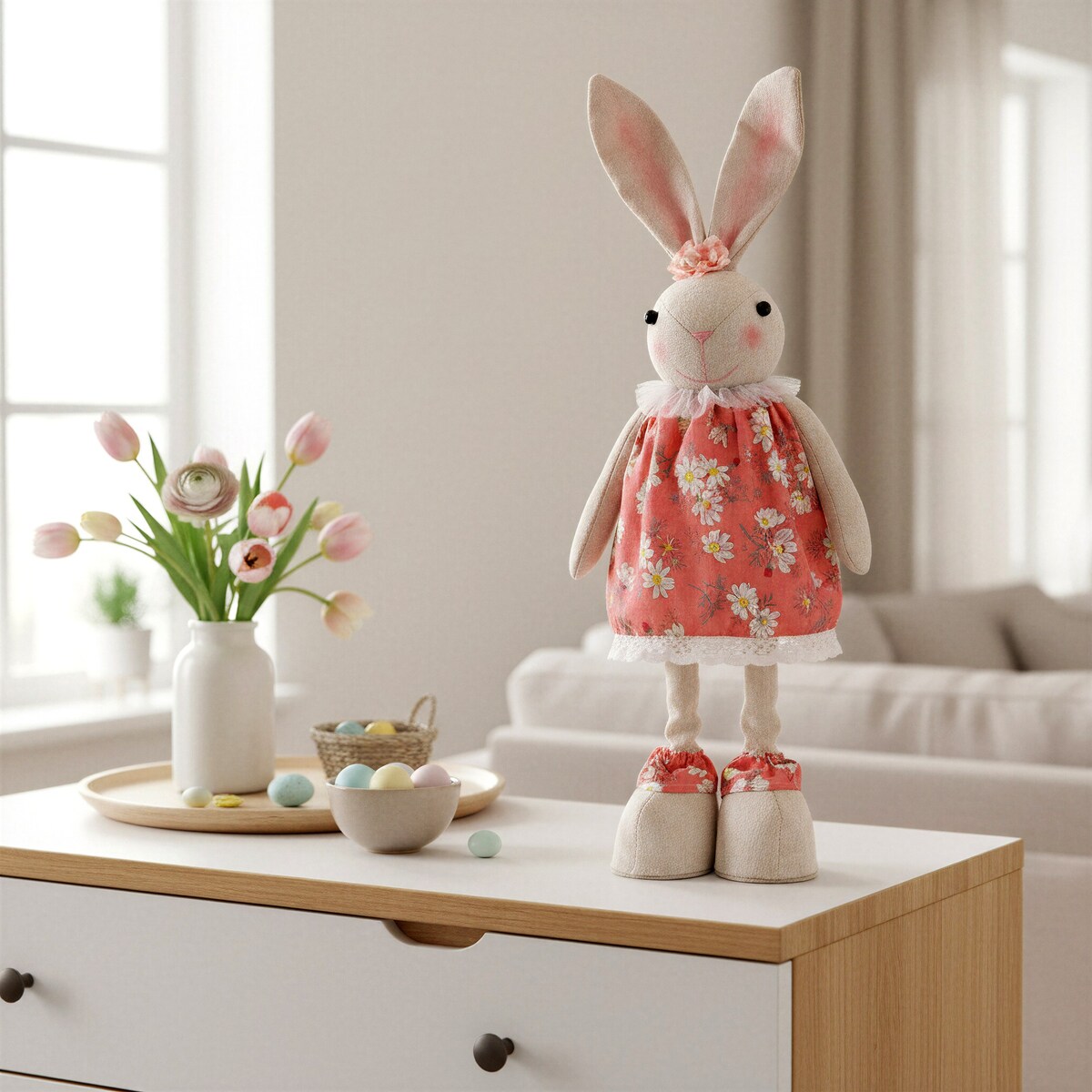 Zajączek wielkanocny 45-60 cm ozdoba na Wielkanoc