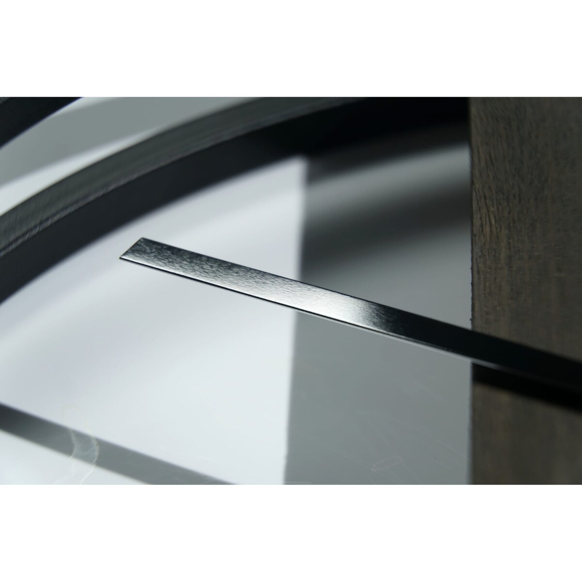 Zegar ścienny drewniany LOFT OVAL wenge 50cm