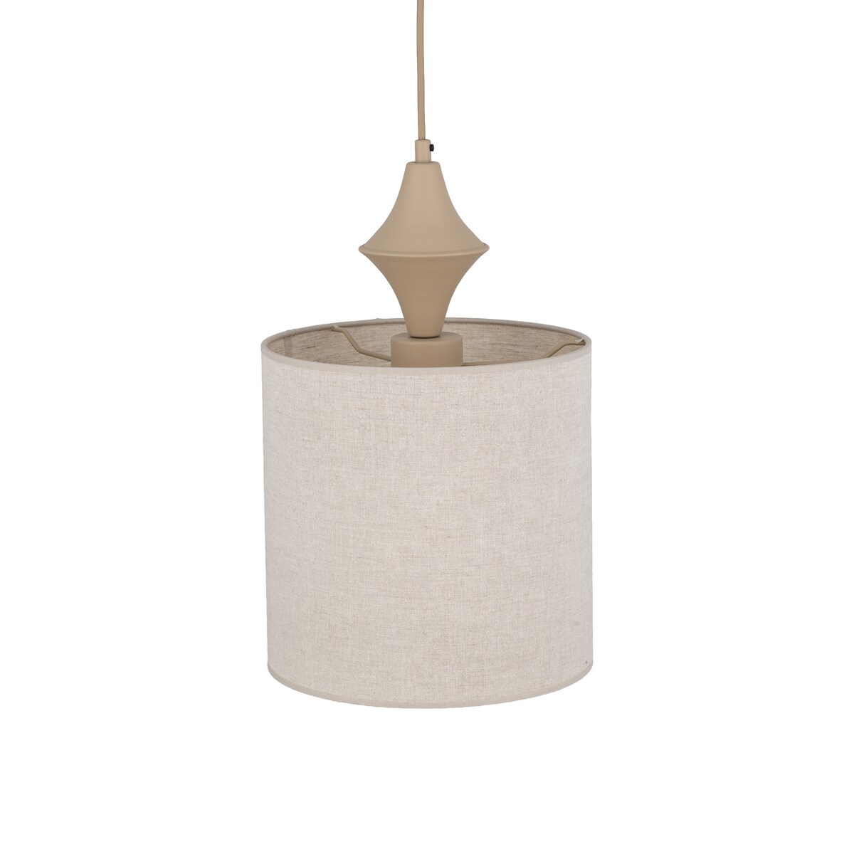Lampa wisząca TK Lighting AMURA SABIA 11437 beżowa lniana E27 regulowana wysokość 25 cm