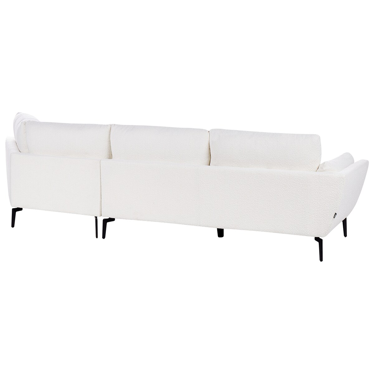 Sofa dla 3 osób KANSSELI Boucle Biały