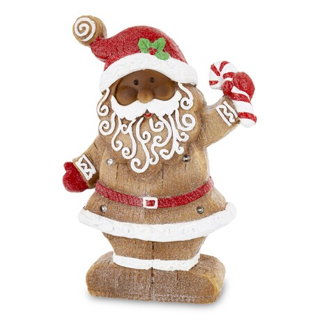 Figurka świętego Mikołaja LED 39x26x9 cm w czerwonej czapce