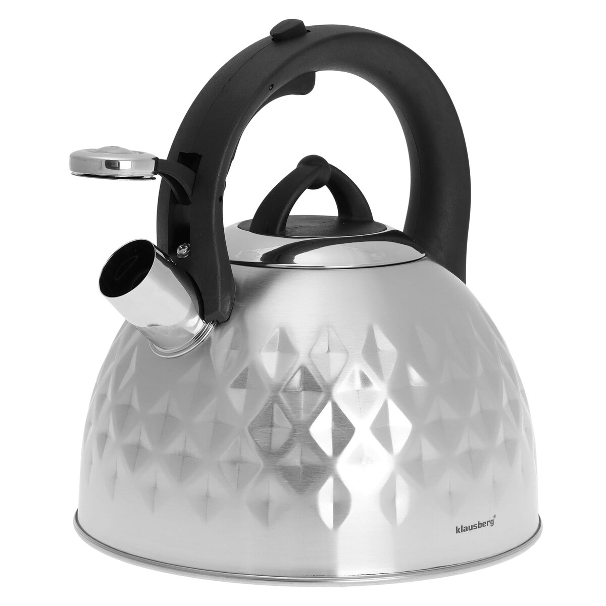 Czajnik stalowy z gwizdkiem 3.0L Diamond srebrny KLAUSBERG