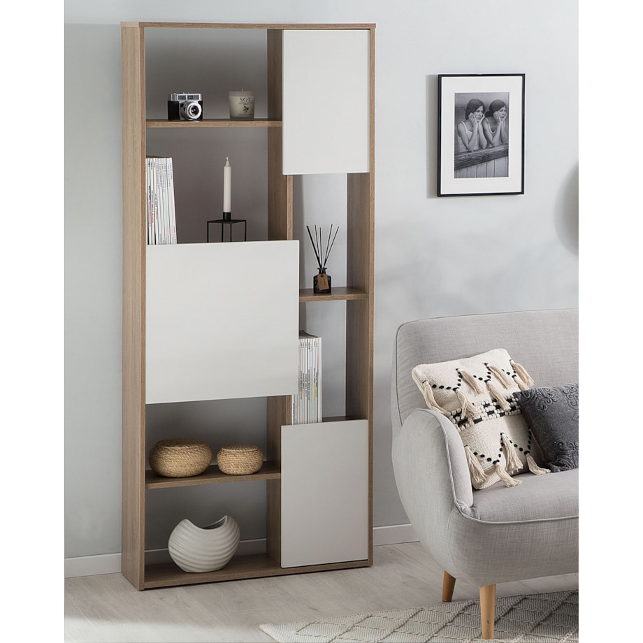 Regał Ciemne drewno GRADA