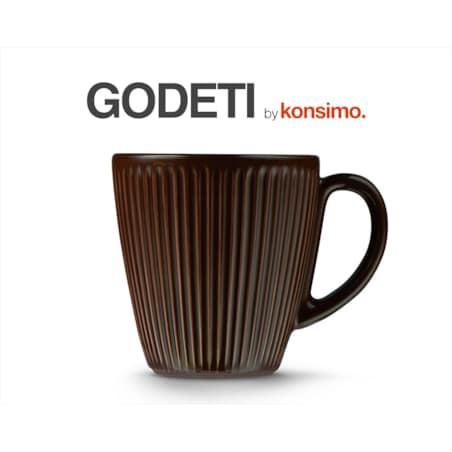 Konsimo GODETI Kubek, brązowy