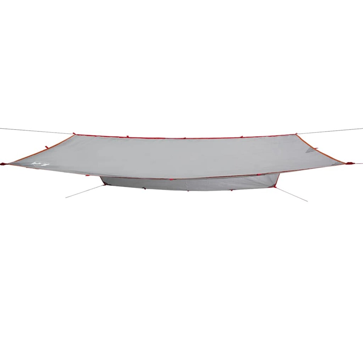 vidaXL Płachta biwakowa, szaro-pomarańczowa, 400x294 cm, wodoszczelna