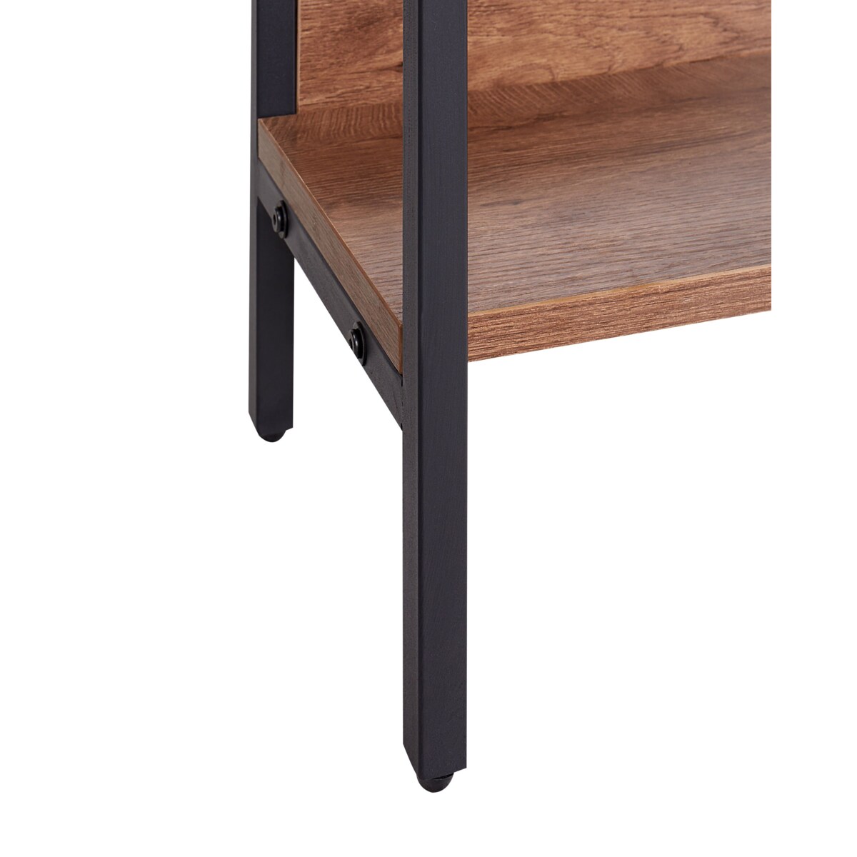 Regał 6 półek ciemne drewno DAVEN