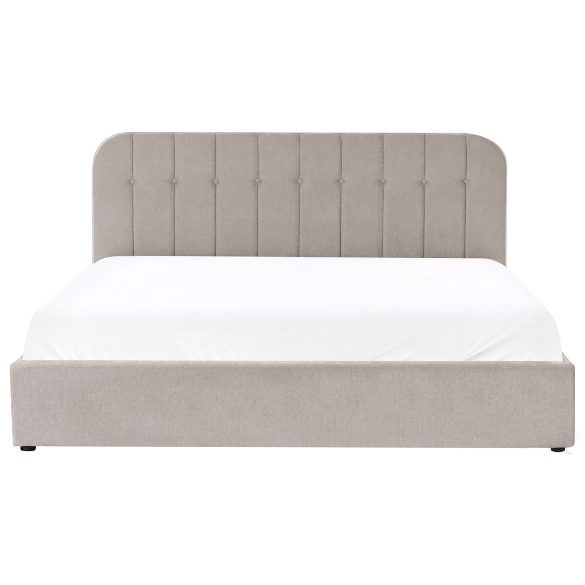 Łóżko z pojemnikiem CHALLANS 180 x 200 cm Beżowoszary