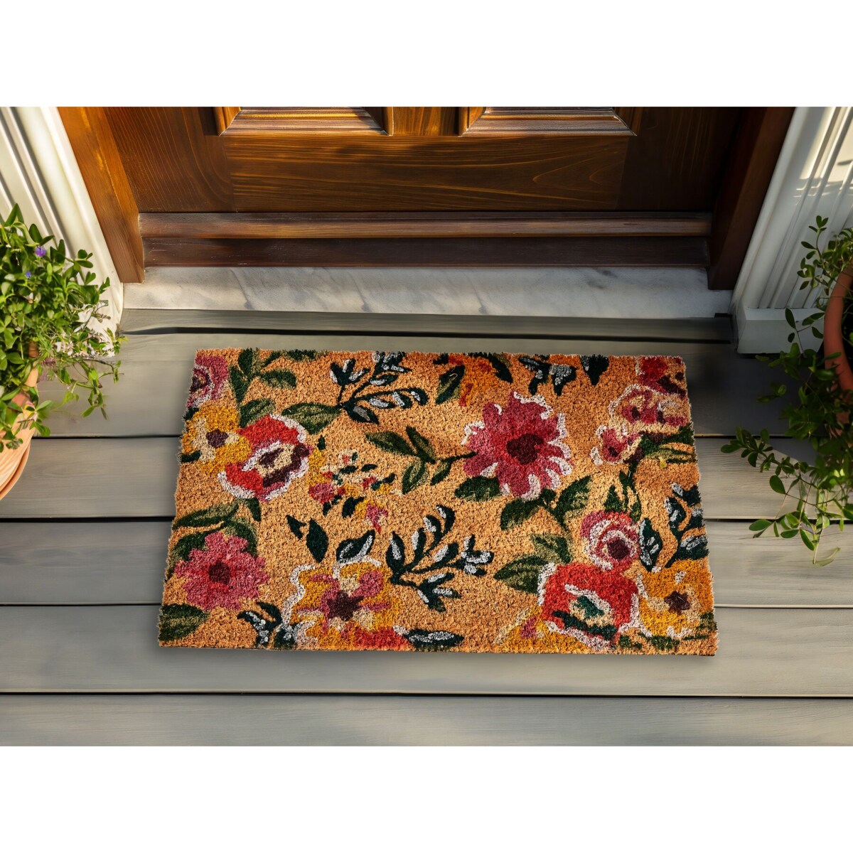 Wycieraczka KITA 40 x 60 cm Włókno kokosowe Kolorowy