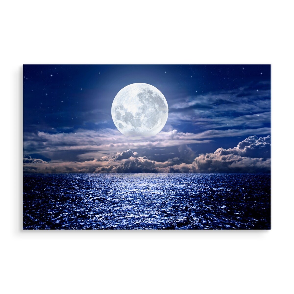 Obraz Na Płótnie Księżyc w Pełni nad Morzem 100x70cm