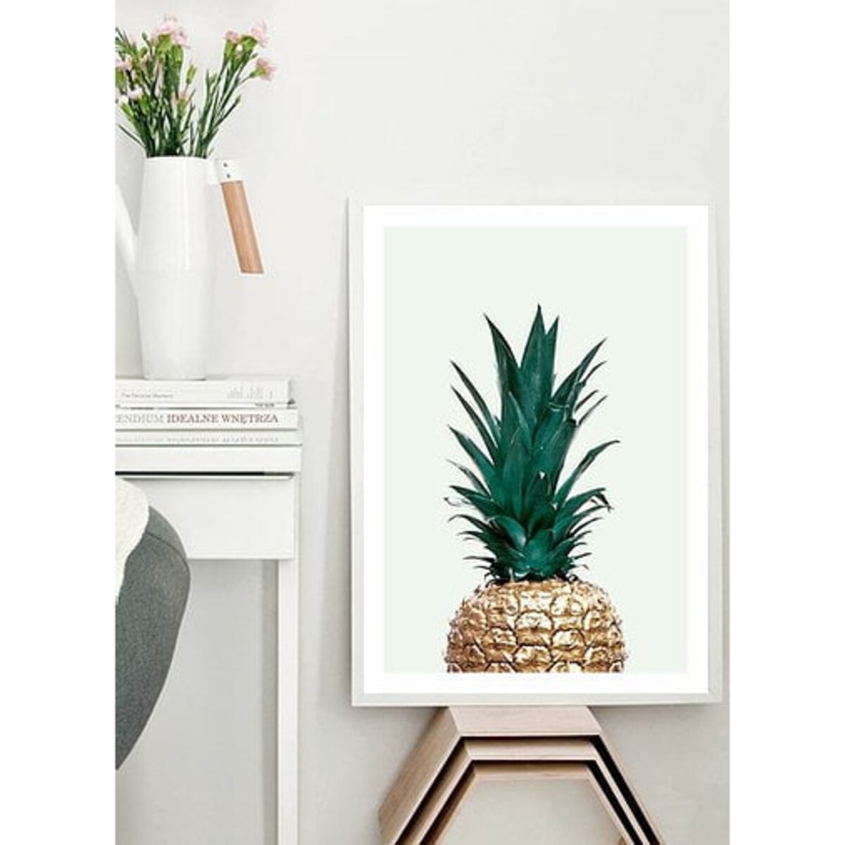 Poster Story, Plakat, Obraz - Złoty Ananas, wymiary 70 x 100 cm